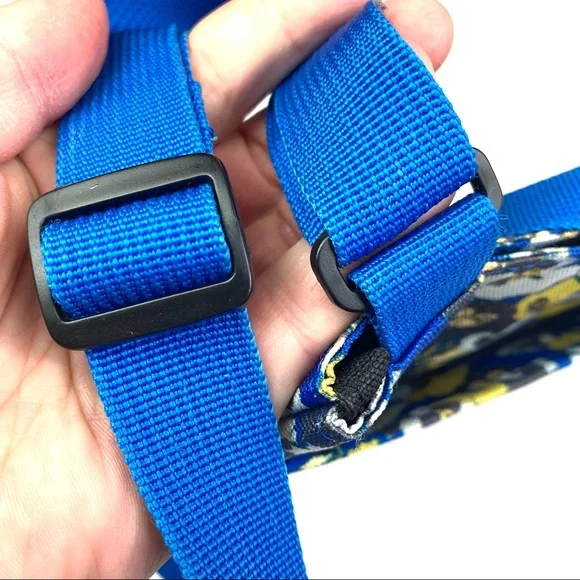 Kavu Keeper Crossbody Purse Floral Canvas Adjustable Blue Green White Hiking - Picture 5 of 8